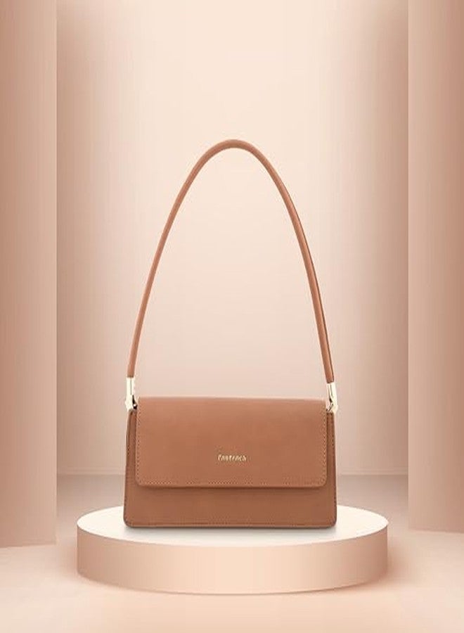Fastrack Structured Shoulder Bag for Women | Faux Leather Handbag with Flap Closure & Spacious Main Compartment | Stylish Purse for Office & Daily Use - Image 2